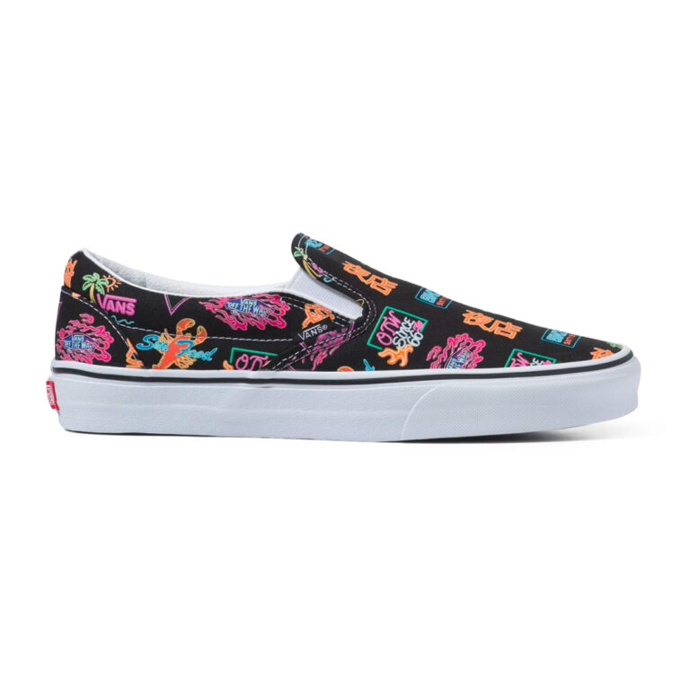 Vans Market Classic Slip-On Black Neon Right