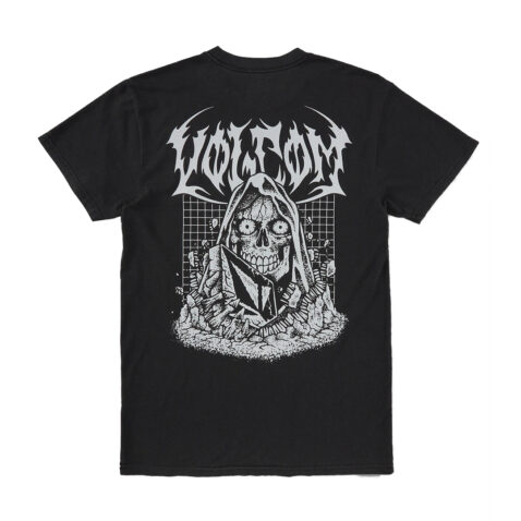 Volcom Skate Vitals Crypt Ripper Short Sleeve T-Shirt Black Back