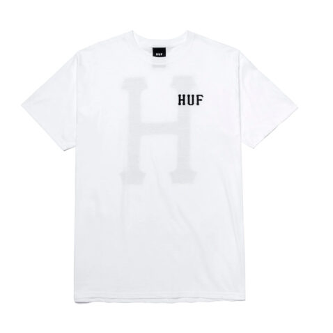 HUF Essentials Classic H Short Sleeve T-Shirt White Front