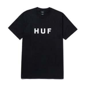 HUF Essentials OG Logo Short Sleeve T-Shirt Black