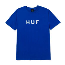 HUF Essentials OG Logo Short Sleeve T-Shirt Royal