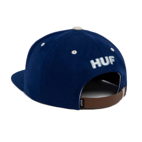 HUF Home Base 6 Panel Strapback Hat Blue Back