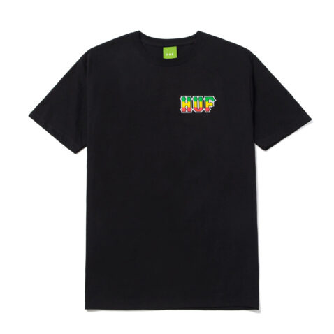 HUF Righteous H Short Sleeve T-shirt Black Front