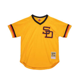 Mitchell & Ness San Diego Padres Authentic Batting Practice 1980 Jersey Dave Winfield Yellow