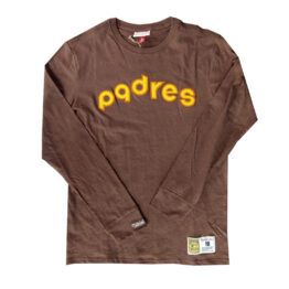 Mitchell & Ness San Diego Padres Legendary Slub Long Sleeve T-Shirt Brown