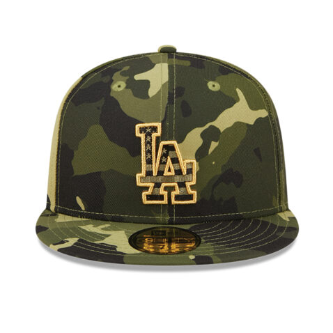New Era 59Fifty Los Angeles Dodgers Armed Forces Day 2022 Fitted Hat Camouflage Front
