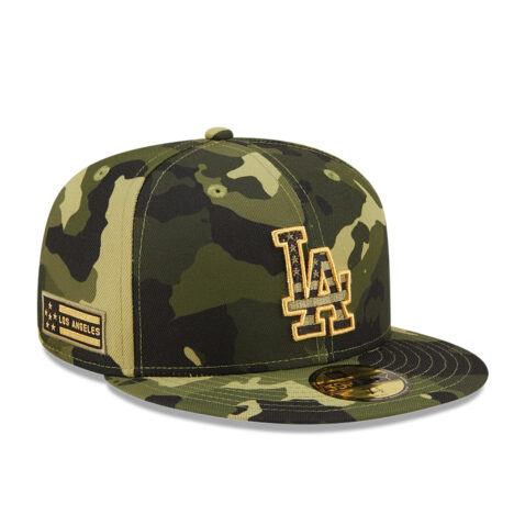 New Era 59Fifty Los Angeles Dodgers Armed Forces Day 2022 Fitted Hat Camouflage New Era 59Fifty Los Angeles Dodgers Armed Forces Day 2022 Fitted Hat Camouflage Right Front