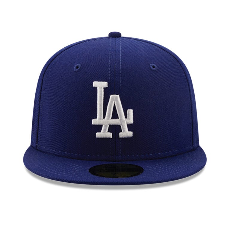 New Era 59Fifty Los Angeles Dodgers Logo History 1981 Fitted Hat Dark Royal Blue Front New Era 59Fifty Los Angeles Dodgers Logo History 1981 Fitted Hat Dark Royal Blue Front