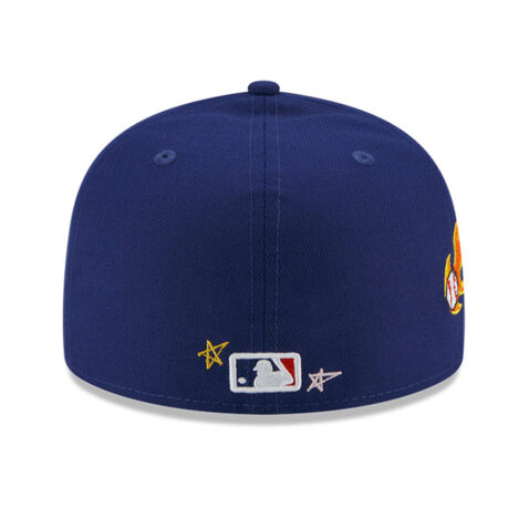 New Era 59Fifty Los Angeles Dodgers Scribble Fitted Hat Dark Royal Blue Back