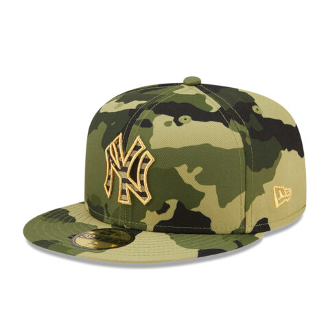 New Era 59Fifty New York Yankees Armed Forces Day 2022 Fitted Hat Camouflage Left Front