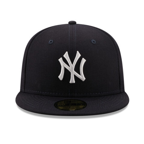 New Era 59Fifty New York Yankees Logo History 1998 Fitted Hat Dark Navy Front