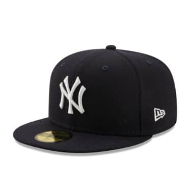 New Era 59Fifty New York Yankees Logo History 1998 Fitted Hat Dark Navy