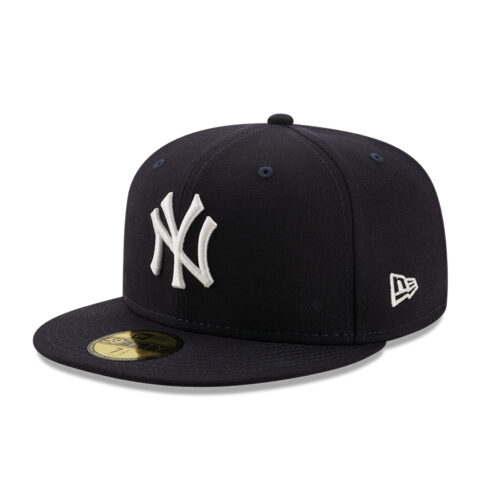 New Era 59Fifty New York Yankees Logo History 1998 Fitted Hat Dark Navy Left Front