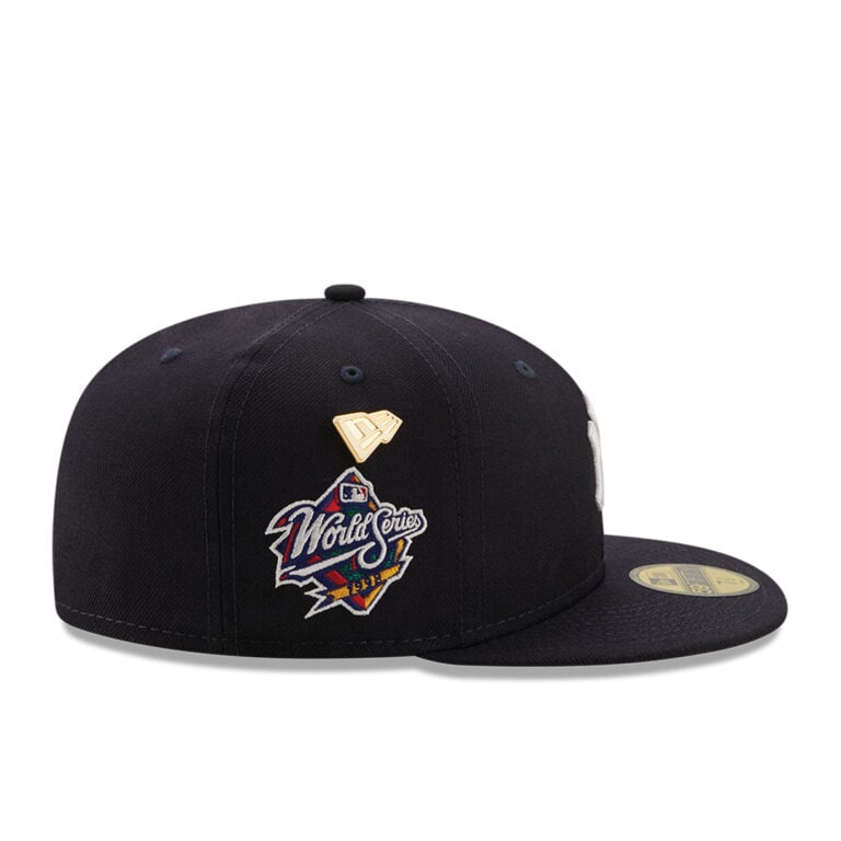 New Era 59Fifty New York Yankees Logo History 1998 Fitted Hat Dark Navy Right New Era 59Fifty New York Yankees Logo History 1998 Fitted Hat Dark Navy Right