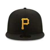 New Era 59Fifty Pittsburgh Pirates Logo History 1960 Fitted Hat Black Front