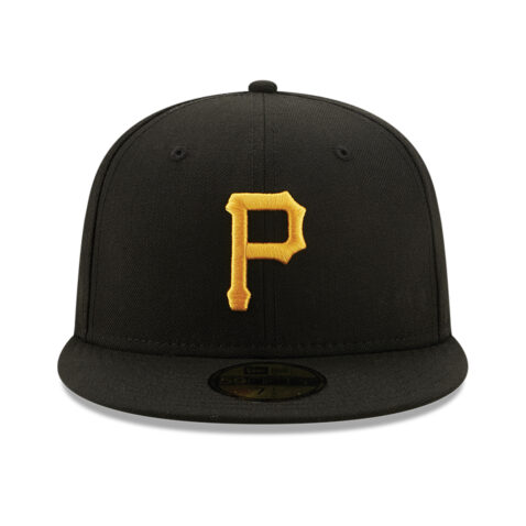 New Era 59Fifty Pittsburgh Pirates Logo History 1960 Fitted Hat Black Front
