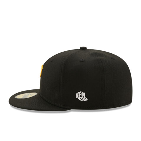 New Era 59Fifty Pittsburgh Pirates Logo History 1960 Fitted Hat Black Left