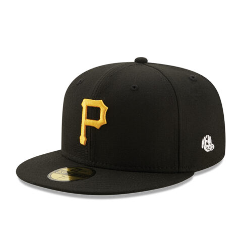 New Era 59Fifty Pittsburgh Pirates Logo History 1960 Fitted Hat Black Left Front