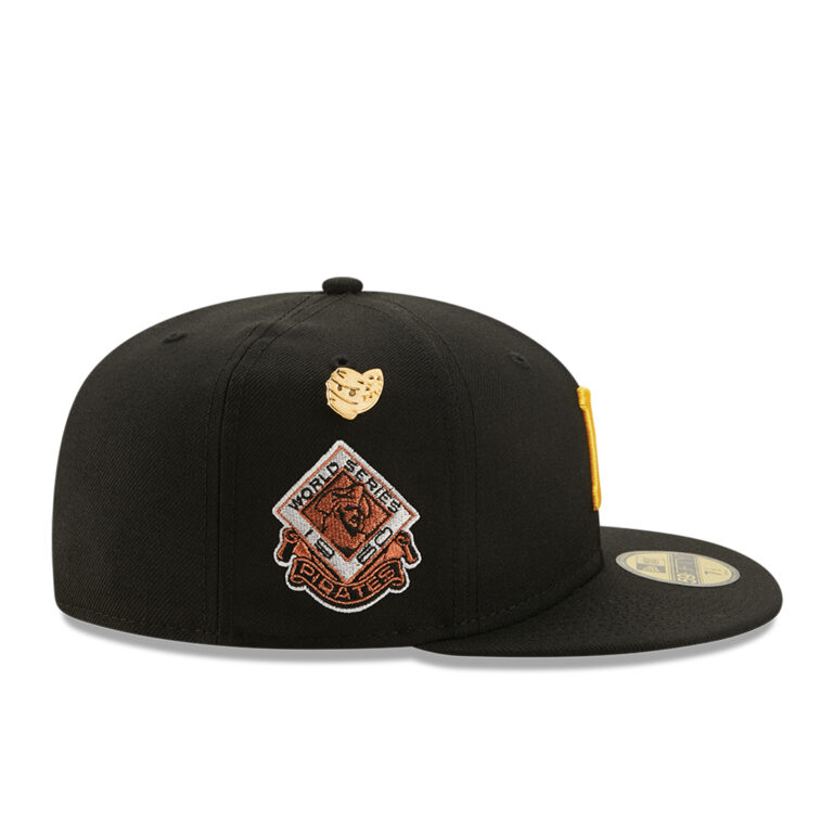 New Era 59Fifty Pittsburgh Pirates Logo History 1960 Fitted Hat Black Right New Era 59Fifty Pittsburgh Pirates Logo History 1960 Fitted Hat Black Right