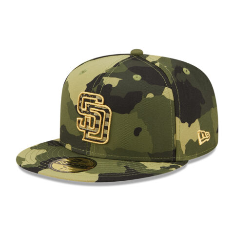 New Era 59Fifty San Diego Padres Armed Forces Day 2022 Fitted Hat Camouflage New Era 59Fifty San Diego Padres Armed Forces Day 2022 Fitted Hat Camouflage Left Front