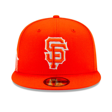 New Era 59Fifty San Francisco Giants City Connect 2021 Fitted Hat Orange Front