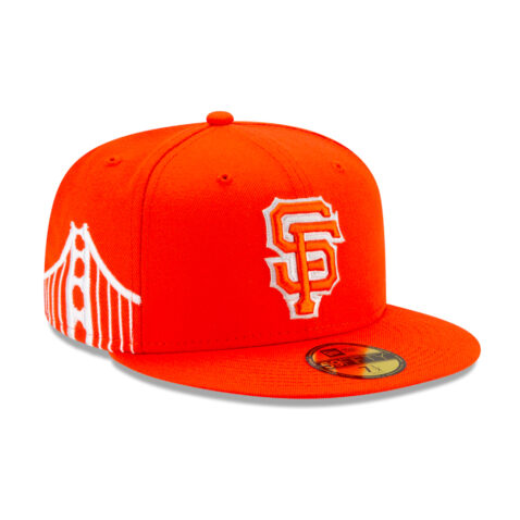 New Era 59Fifty San Francisco Giants City Connect 2021 Fitted Hat Orange Right Front