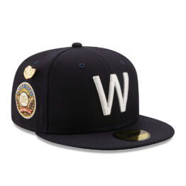 New Era 59Fifty Washington Senators Logo History 1924 World Series Fitted Hat Dark Navy