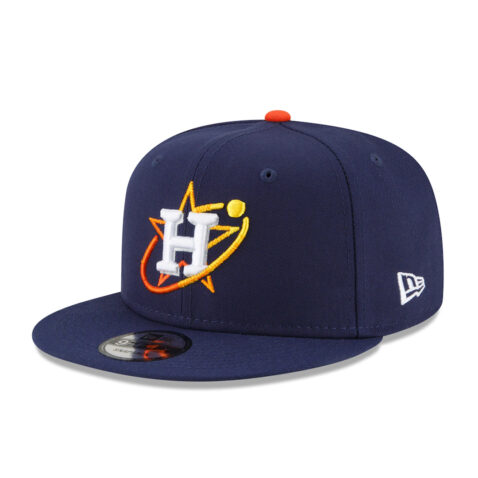 New Era 9Fifty Houston Astros City Connect 2022 Snapback Hat Navy Left Front