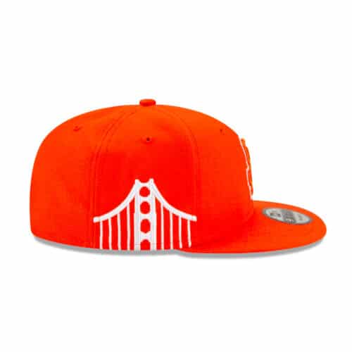 New Era 9Fifty San Francisco Giants City Connect 2021 Snapback Hat Orange Right