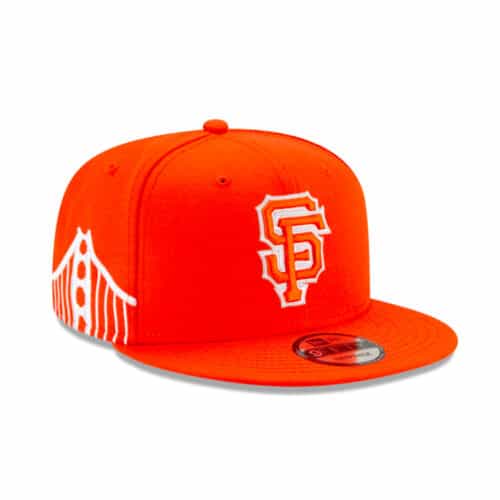 New Era 9Fifty San Francisco Giants City Connect 2021 Snapback Hat Orange Right Front