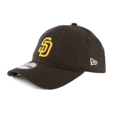 New Era 9Twenty San Diego Padres Heartvize Kids Strapback Hat Burnt Wood Brown Left Front