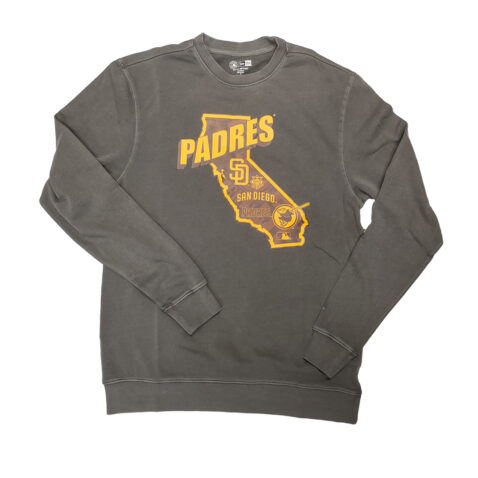 New Era San Diego Padres Crewneck Sweatshirt Dark Grey New Era San Diego Padres Crewneck Dark Grey