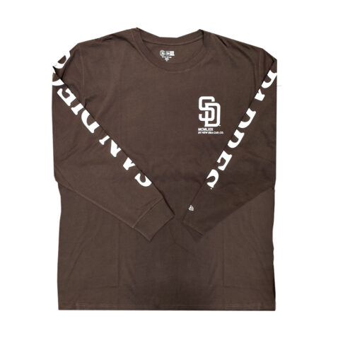 New Era San Diego Padres Long Sleeve T-Shirt Brown New Era San Diego Padres Long Sleeve T-Shirt Brown