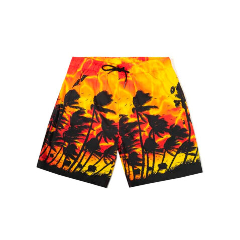 The Hundreds Beach Shorts Orange Front