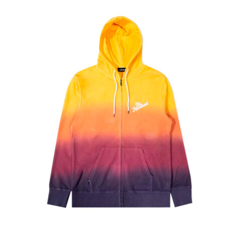 The Hundreds Gradient Zip-Up Hoodie Yellow Front