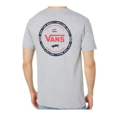 Vans Logo Check Short Sleeve T-Shirt Athletic Heather