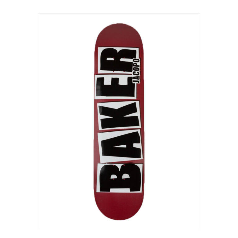 Baker JC Brand Name Deck Maroon