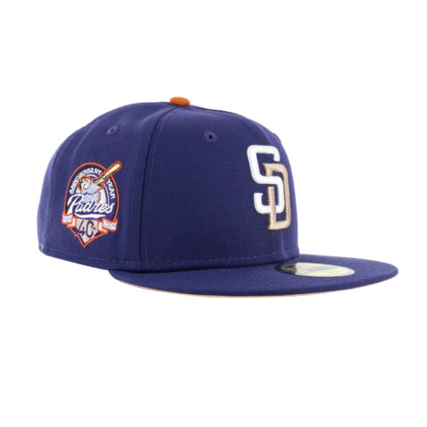 New Era x Billion Creation X Rally Caps 59Fifty San Diego Padres Willy Wonka Fitted Hat Deep Purple 2
