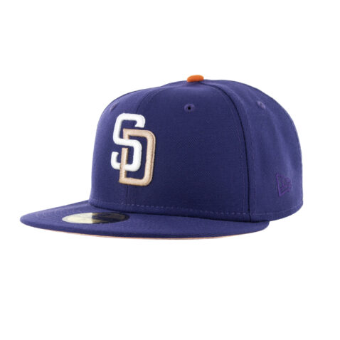 New Era x Billion Creation X Rally Caps 59Fifty San Diego Padres Willy Wonka Fitted Hat Deep Purple 1