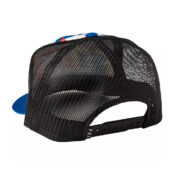 Fox Red White And True Trucker Snapback Hat Dark Indigo Back