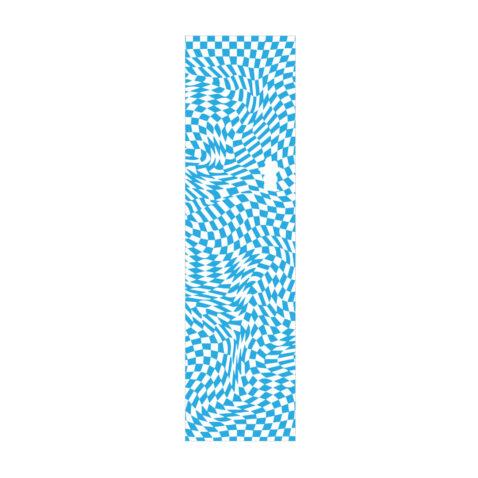 Grizzly Trippy Checker Griptape Blue