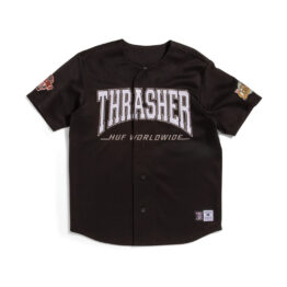 HUF x THRASHER Center Field Jersey Black