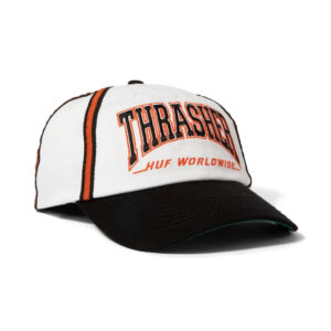 HUF x THRASHER Center Field Snapback Hat Natural