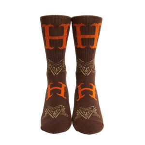 HUF x THRASHER Duality Sock Chocolate
