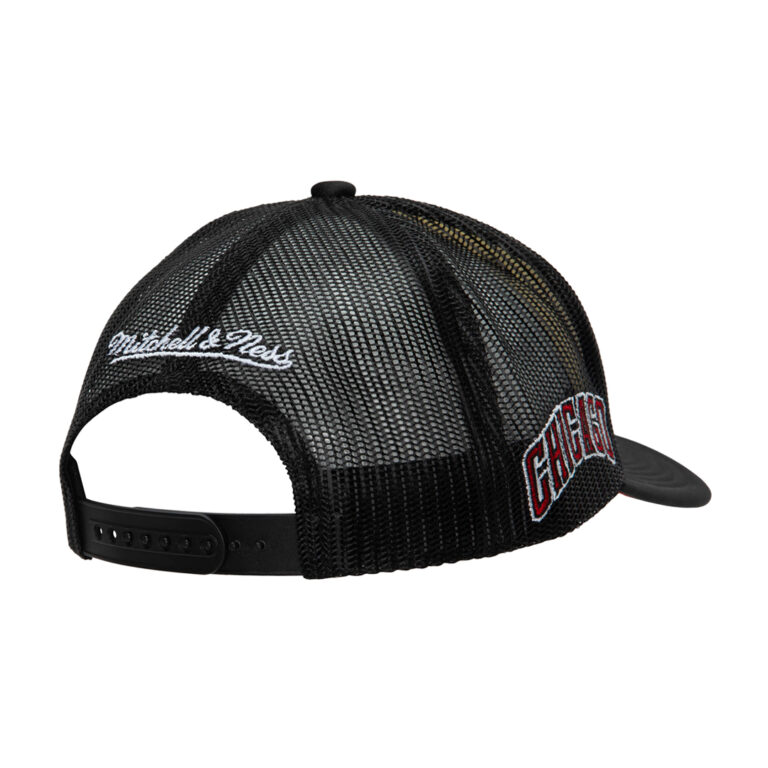 Mitchell & Ness Chicago Bulls Off White Trucker Snapback Hat Black Back Mitchell & Ness Chicago Bulls Off White Trucker Snapback Hat Black Back