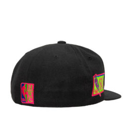 Mitchell & Ness Los Angeles Lakers Color Bomb Fitted Hat Black