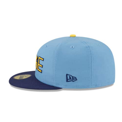 New Era 59Fifty Milwaukee Brewers City Connect 2022 Fitted Hat Light Blue Left