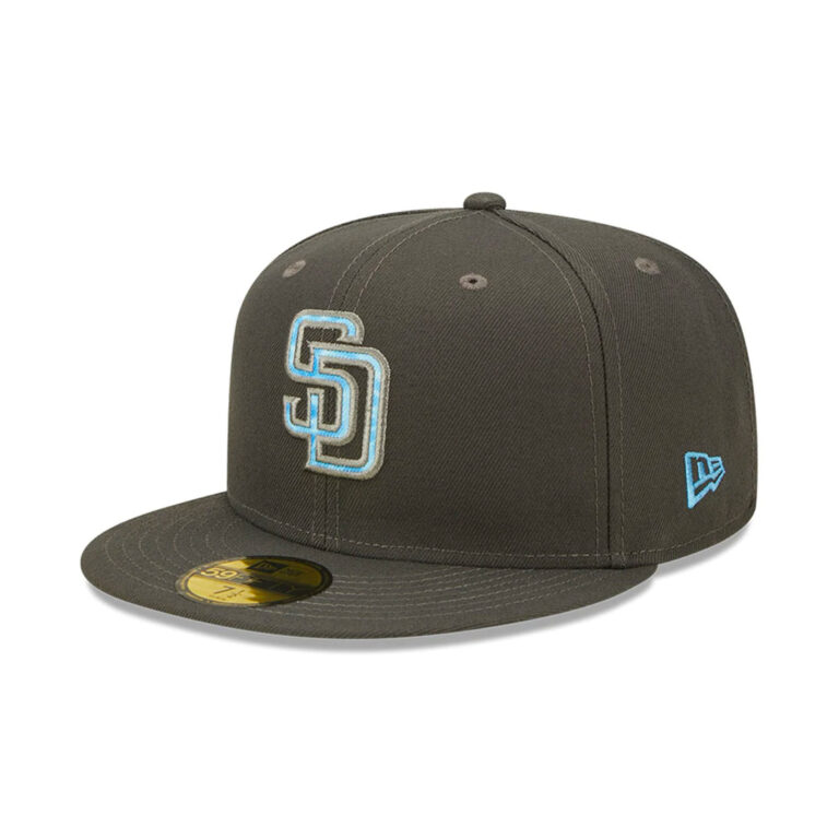 New Era 59Fifty San Diego Padres Father's Day 2022 Fitted Hat Graphite Left Front New Era 59Fifty San Diego Padres Father's Day 2022 Fitted Hat Graphite Left Front