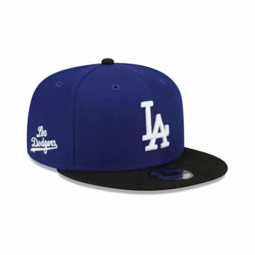 New Era 9Fifty Los Angeles Dodgers City Connect Snapback Hat Dark Royal Blue Right Front