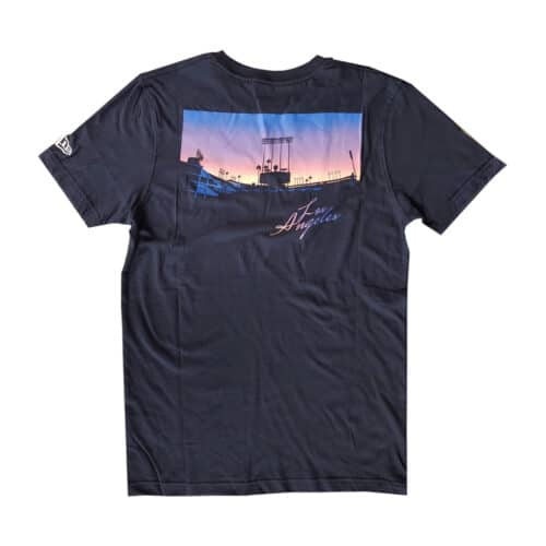 New Era Los Angeles Dodgers Stadium Short Sleeve T-Shirt Navy Back